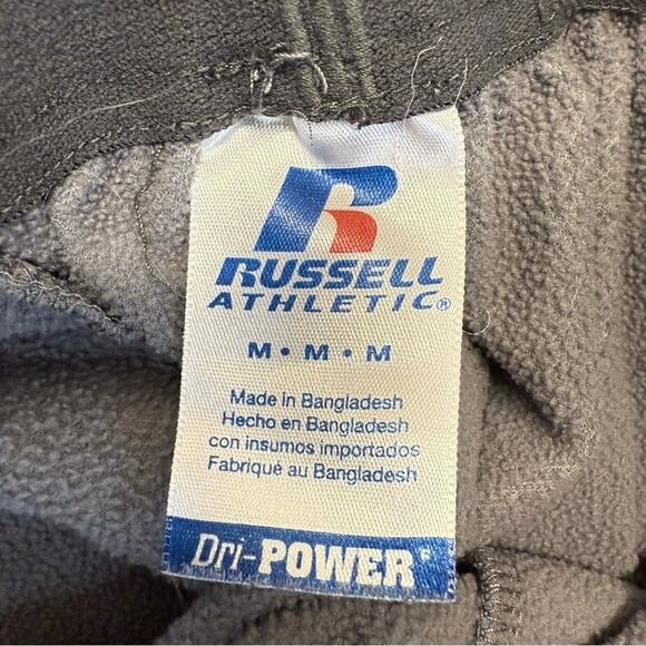 Russell Athletic Track Pants polyester gray pockets joggers Boys Size Medium - Picture 4 of 7